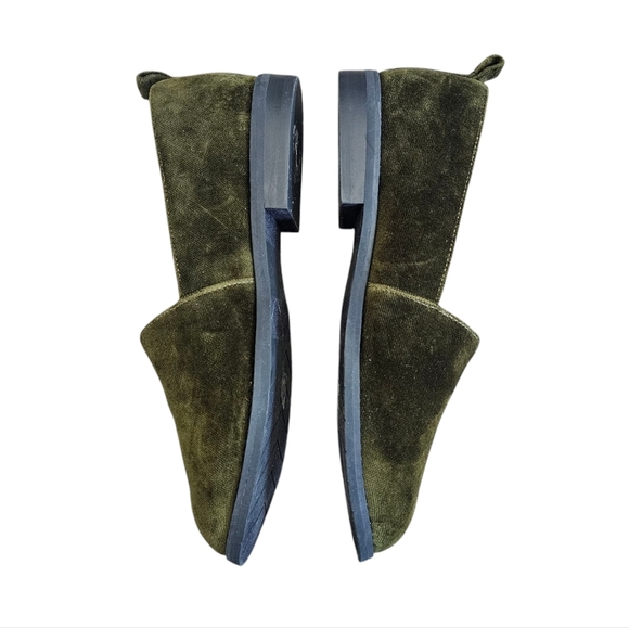 Eileen Fisher Demi 3 Velvet Loafers Olive‎ Green Women's Size 7.5 - Picture 6 of 9